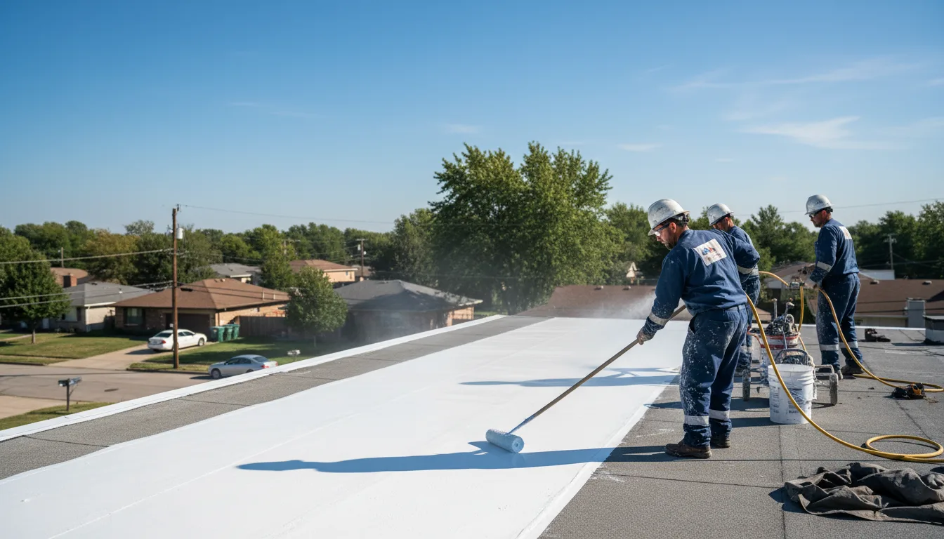 Commercial roof coating in Marshall, OK near me